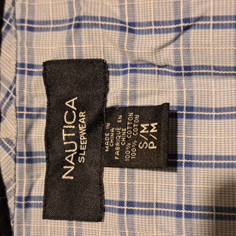 Nautica men's house jacket/ robe With pockets perfect for small or medium - Picture 3 of 6